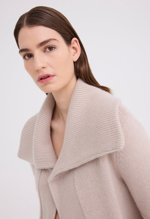 Jac+Jack Saddle Cashmere Jacket - Flaxen Beige